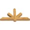 Ekena Millwork Kennewick Rough Sawn Timber Gable Bracket, Western Red Cedar, 48"W x 26"H x 4"D x 4"F, 13/12 Pitch GBW048X26X0404KEN00RWR - alternate 4